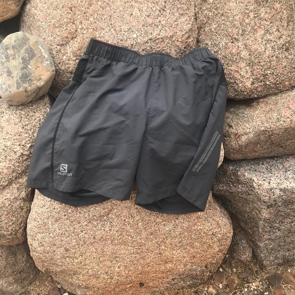 salomon mens running shorts
